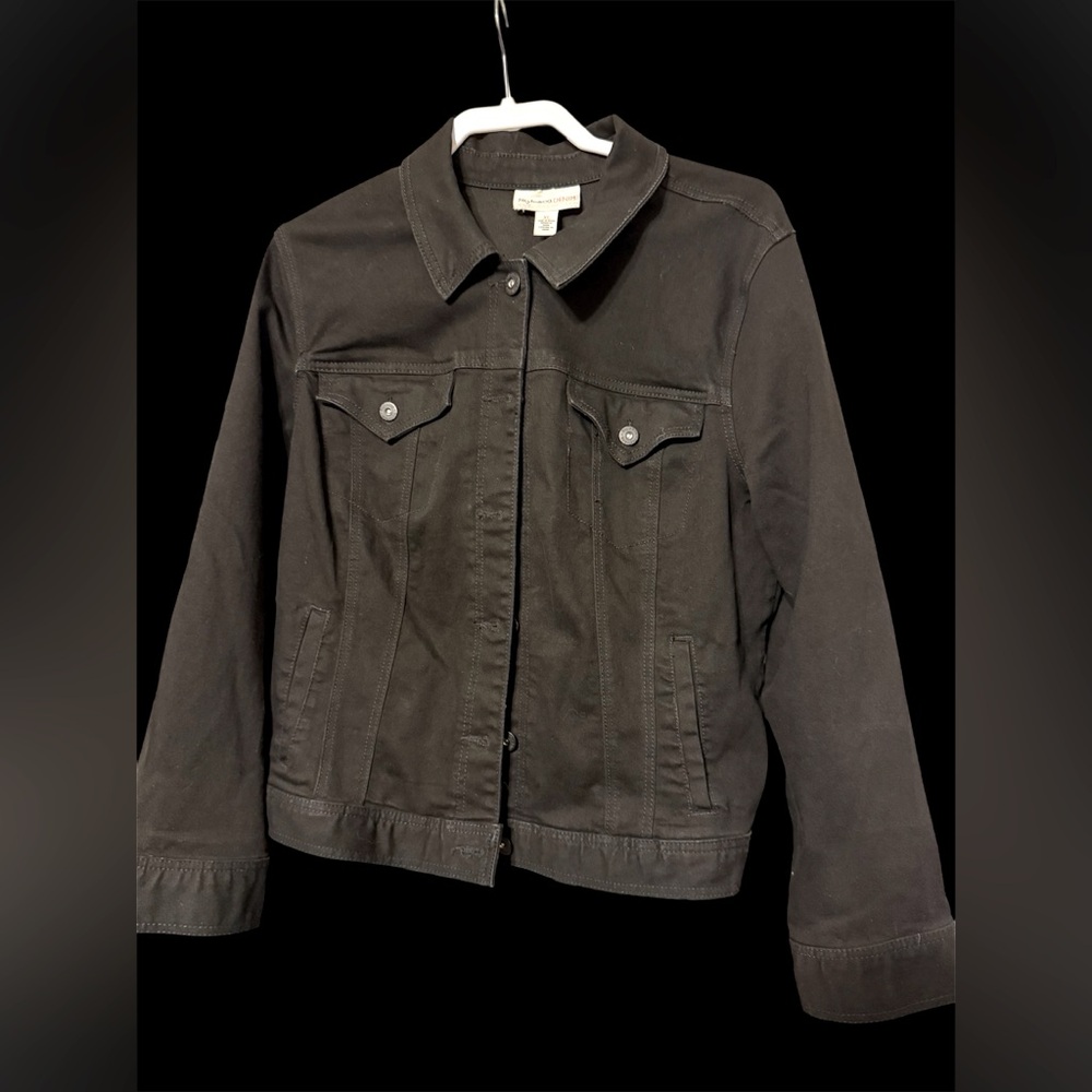 Style & CO Denim Black Jacket